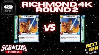 Star Wars Unlimited Richmond 4K - Round 2 | Luke Green vs Luke Green | Tournament Gameplay