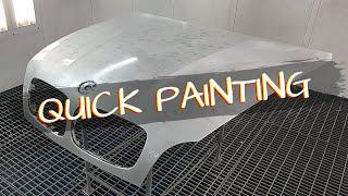 Car painting | BMW X5 Metallic Hood painting wet on wet & Black  Passat CC | PPG DP4000 / Cromax