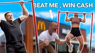 Asking People To Do 2 Pull Ups | Who Wins - The Gym Or McDonalds?