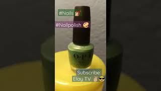 O.P.I Nail Lacquer  I'm on a Sushi Roll #elaytv #nailart #nailpolish