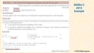 L05 05 MISRA C Example