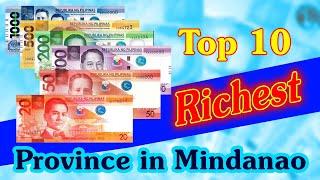 Top 10 Richest Provinces in Mindanao