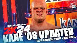 Kane 2008 Updated Realistic Model w/ Slow Chemical Entrance Theme | New WWE 2K24 Mods