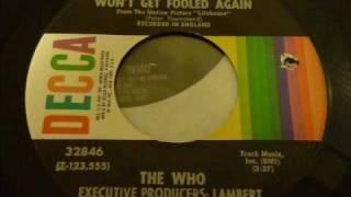 Who "Won't Get Fooled Again" 45rpm