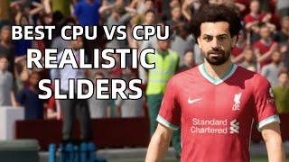 UPDATED FIFA 21 Realistic Sliders CPU vs CPU