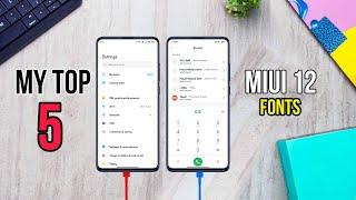 My Top 5 Favourite MIUI Fonts | What's Your? Drop in Comment | MIUI Premium Fonts for RN10 Pro Max