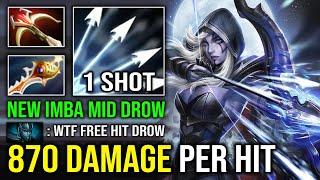 NEW IMBA MID DROW +870 Damage Per Hit Unlimited Crit Frost Arrow Vs Late Game PA Dota 2