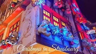 Strasbourg, Christmas Markets // Strasbourg, The Capital of Christmas // Walking Tour 4K