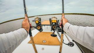 GIANT Fish Were Eating UNDER the Boat! Louisiana Shallow Saltwater Fishing