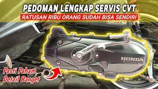 SERVIS CVT BEAT FI ESP LENGKAP, CARA MEMBERSIHKAN CVT MATIC.