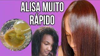 CABELO LISO ESCORRIDO SEM QUÍMICA! ALISA DESMAIA NA HORA!