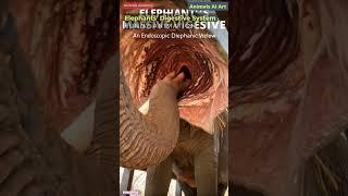 Elephant Digestive System Animation | Animal Anatomy | Animals AI Art | 19