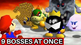 What if You Fight All 9 Bosses at the Same Time in Super Mario 64?