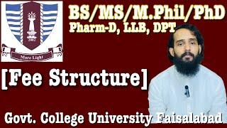 GCUF Fee Structure for BS MS & PhD Programs | Semester Fee