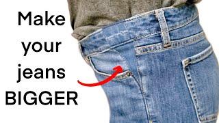 How to Make Jean's Waist Bigger! **barely noticeable!**