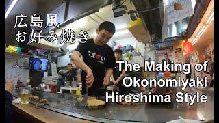 [中国] The making of Hiroshima style okonomiyaki 広島風お好み焼き作り方