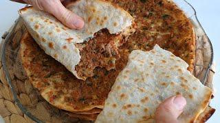 Amazing Pizza (Lahmacun) Recipe! The Best of Turkish Food