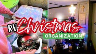 RV Living Christmas Decor Organization & a SUGAR FREE Christmas Crack Recipe 