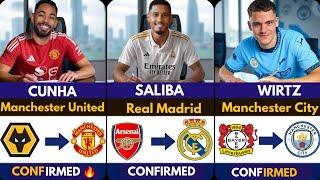 LATEST CONFIRMED TRANSFER NEWS AHEAD OF SUMMER TRANSFER WINDOW 2025 Saliba to Madrid , Cunha, Wirt