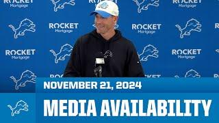 Detroit Lions coordinators meet with the media | November 21, 2024