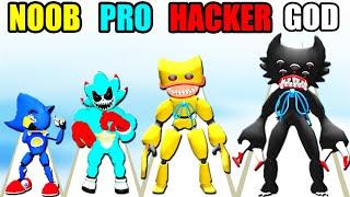 Merge Super Monster Fight NOOB vs PRO vs HACKER vs GOD