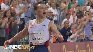 Karsten Warholm breaks 29-year men's 400m hurdles world record | NBC Sports