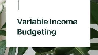 Variable Income Budgeting