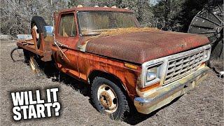 Private Junk Yard Find - Ford F350 DUALLY! Will it START?