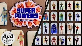 Action Figure Display Case Backlit LED | DC Super Powers Collection Set | Woodwork Vinyl Cutter