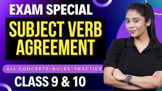 Subject Verb Concord Class 10 English Grammar | Subject-Verb Agreement (Concept, Rules & Examples)