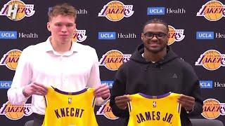 Lakers Introduce Bronny James & Dalton Knecht - FULL Interview | 2024 NBA Draft