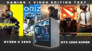 Gaming + Video Editing Test! | Ryzen 5 3600 + GTX 1660 Super [2021]