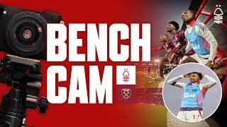 INSANE Reaction To Aina Screamer!  | Bench Cam | Forest 3-0 West Ham