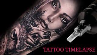 TATTOO TIMELAPSE | GOOD AND EVIL | CHRIS SINCLAIR