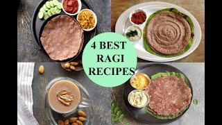 4 BEST RAGI RECIPES |  RAGI BREAKFAST RECIPES FOR DIABETES