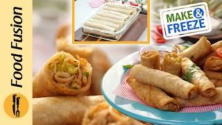 Make & Freeze Creamy Buffalo Chicken & Veg Roll Recipe By Food Fusion