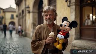 Luke Skywalker and Mickey Mouse travels the world