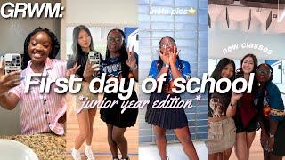 GRWM: FIRST DAY OF JUNIOR YEAR + VLOG!!