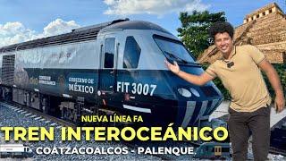 TREN INTEROCEÁNICO  LINEA FA COATZACOALCOS - PALENQUE  CONEXIÓN con el TREN MAYA