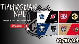 NHL Picks & Predictions Today 10/10/24 | NHL Picks Today 10/10/24 | Best NHL Bets