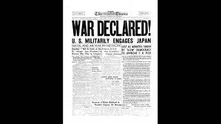 Dec. 8, 1941  News of attack on Pearl Harbor & Declaration of War - CBS Radio