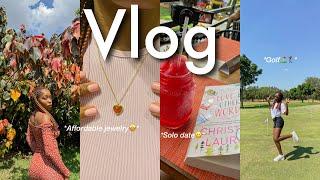 Vlog🫧: Solo Date, GRWM, Affordable Jewelry, Golf Tournament etc. | Kayxtee