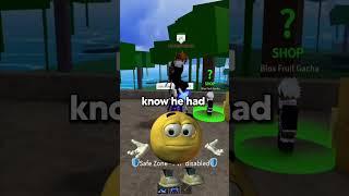 Giving Beggar A Perm Fruit in Blox fruits #shorts