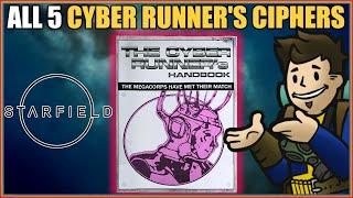 ALL 5 CYBER RUNNER'S CIPHER HANDBOOK (Book/Magazine) Locations | STARFIELD