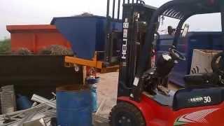 Devirme tertibatlı konteyner  Heavy duty tilting skip