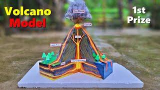 How to make a volcano model for school project | Inspire award science projects 2024