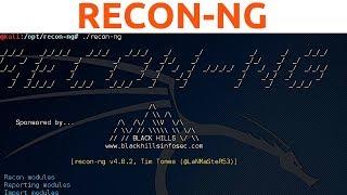 Recon-ng - Adding API Keys, Database Commands and Advanced Scanning