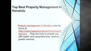 Top Best Property Management in Honolulu