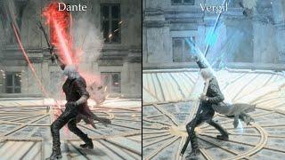 Devil May Cry 5 Vergil Vs Dante | Comparison