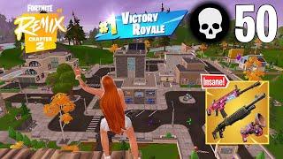 50 Elimination Solo Vs Squads Wins Gameplay (Fortnite Chapter 2 Remix PS4 Controller)